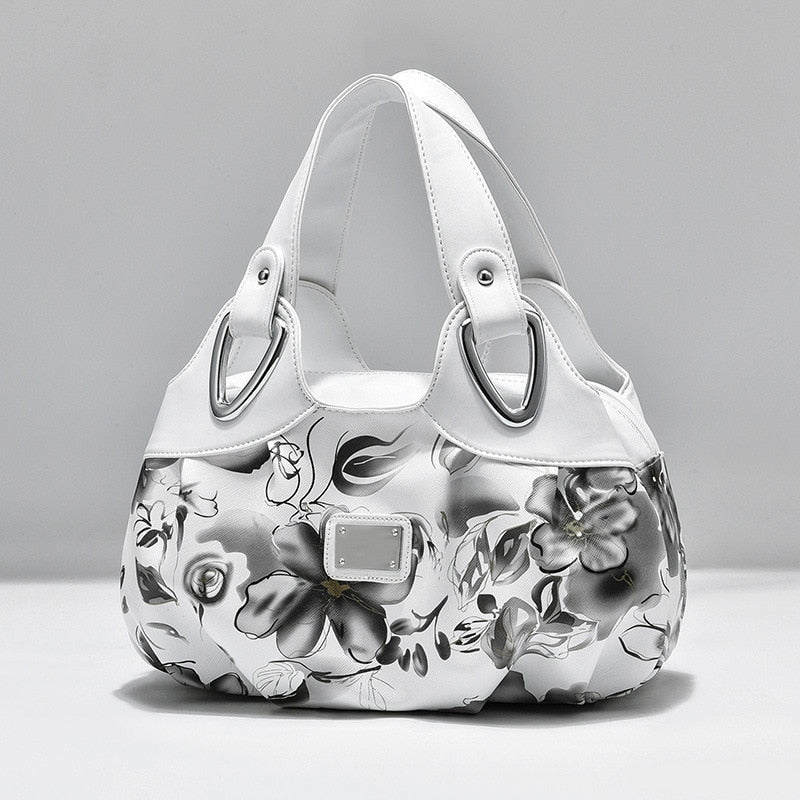 Luxury Flower Design Top-handle Handbag