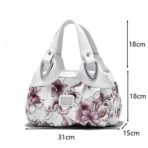 Luxury Flower Design Top-handle Handbag